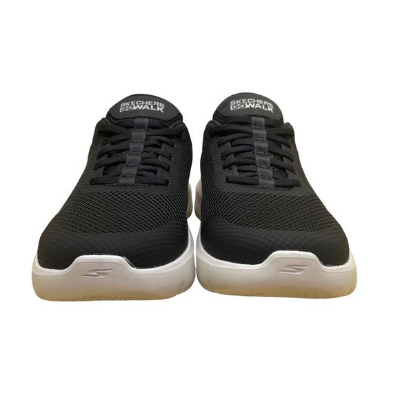 Skechers Womens Black White Mesh Memory Foam Slip-Ins Go Walk Shoes Size 7.5 - Picture 2 of 9